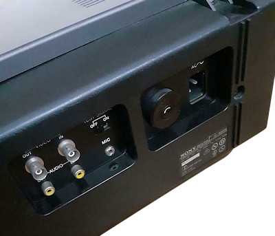 SL-8000 rear connectors