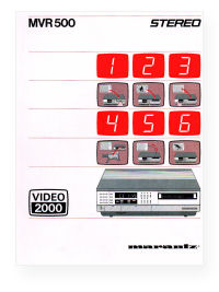 MVR500 user manual picture