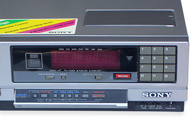 SL-C35AS Betamax front flap controls