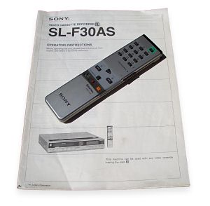 SL-F30 Operating instructions and remote
